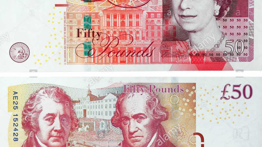 İngiliz Sterlini Banknotları – 5, 10, 20, 50, 100, 500 Sterlin Resmi